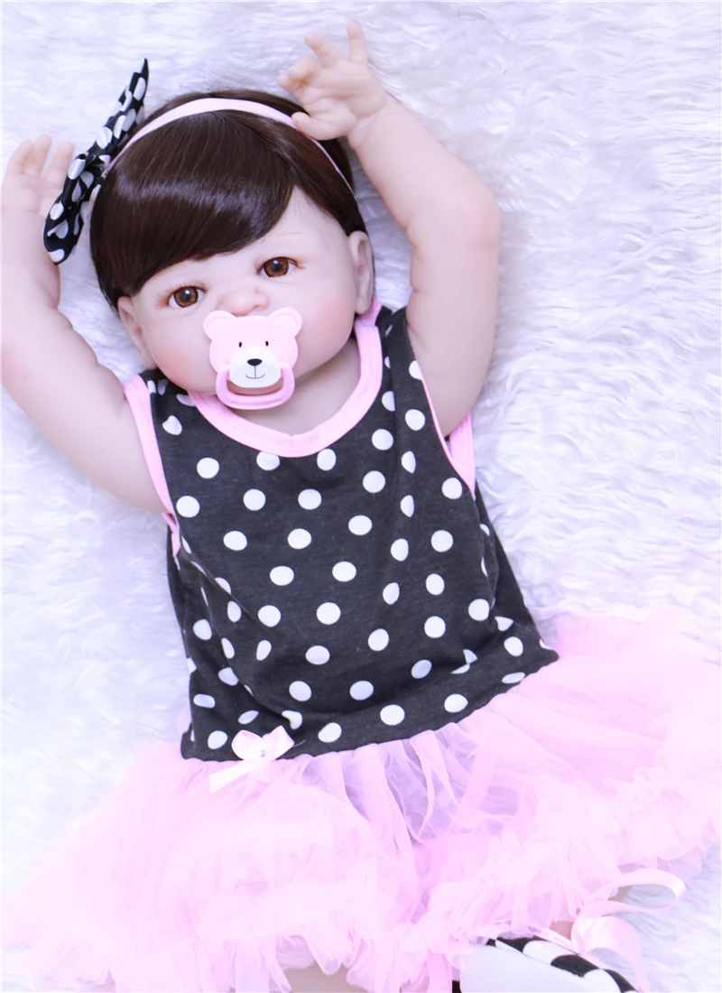 Полноразмерная силиконовая кукла-Реборн игрушки Реалистичная NPKCOLLECTION Victoria