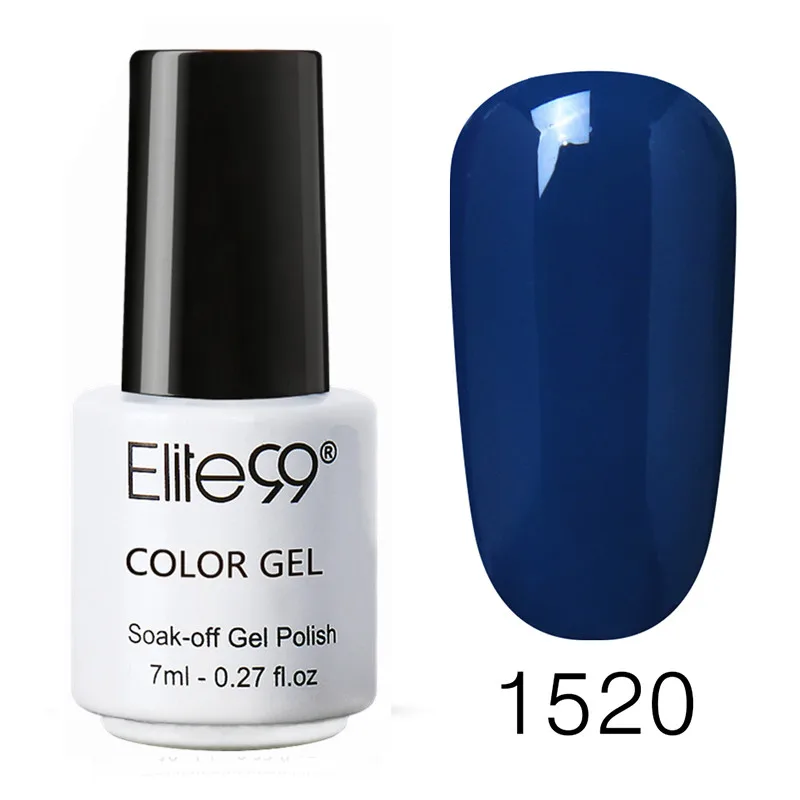 1520 Elite99 Гель-лак для ногтей 7 мл Лак для ногтей гель UV Vernis Цвет Гель-лак для ногтей лак для верхнего и базового покрытия гель грунтовка Лаки UV лака, светодиодный светильник для маникюра, покрытие для ногтей, полустойкое к - Цвет: 1520