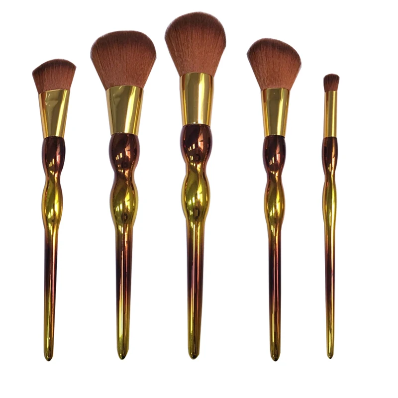 Кисть для макияжа кисть в виде рыбьего хвоста пудра румяна тени век бровей губ