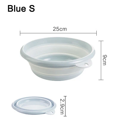 Blue S Bucket MSJO складное ведро для туризма, портативное ведро для умывальника, складное ведро для кухни, машины, ванной, для мытья одежды, для путешествий, кемпинга - Цвет: Blue S Bucket