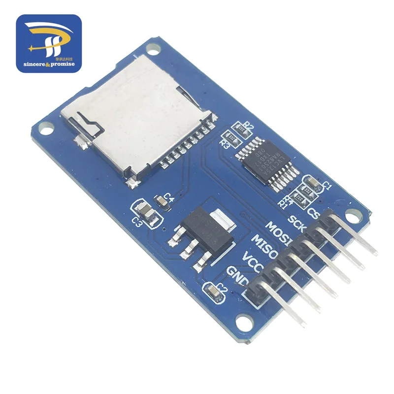 Микро-sd карта Мини TF кардридер модуль SPI интерфейсы с преобразователем уровня чип 5 В/3,3 В для Arduino DIY KIT