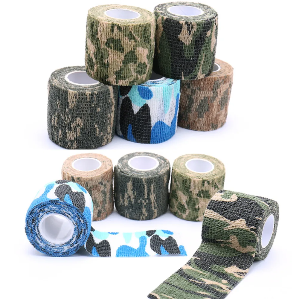 HotTattoo Grip wrap прочный Армейский Камуфляж Водонепроницаемый NonwovenTape Disposabl эластичные части тела травма повязка на рану домашний инструмент