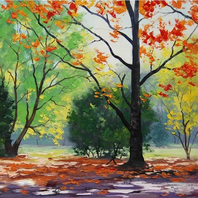 DONGMEI OIL PAINTING hand painted oil painting Home decor landscape pictures art painting Provide customized service DM18095 - Цвет: B