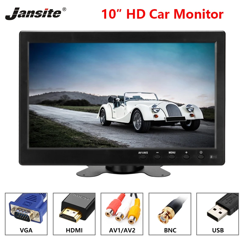 Jansite 10 &quotавтомобильные мониторы IPS камера автомобильный монитор заднего вида