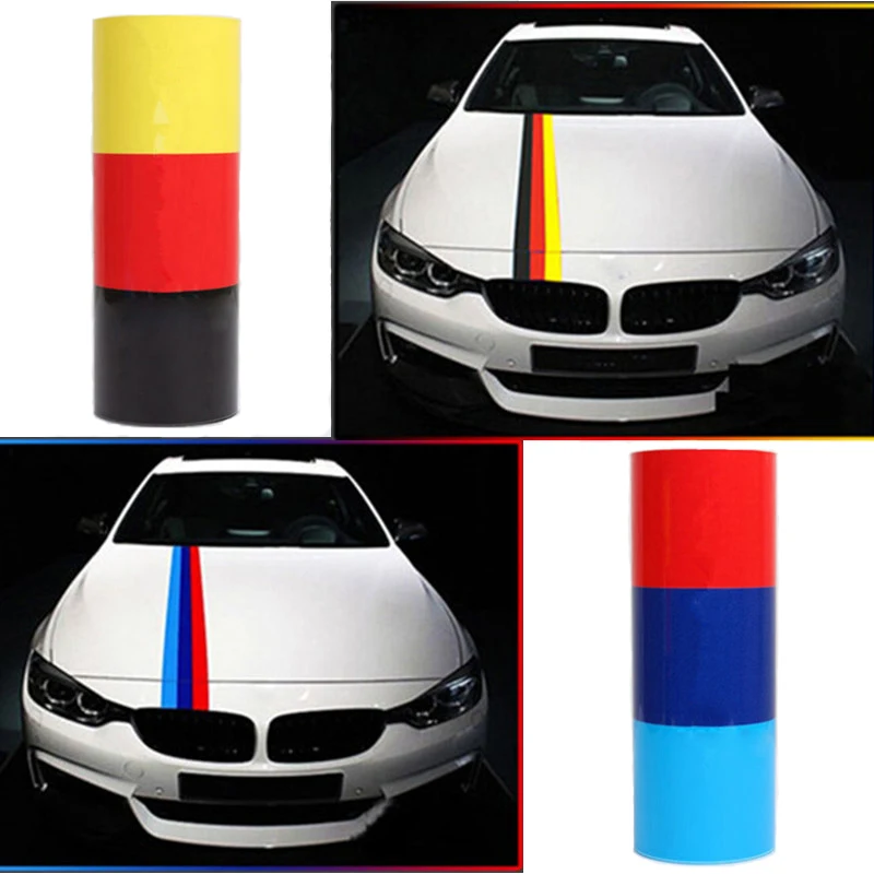 9cm x 1meter Car stying Stickers National Flag Glue For BMW BENZ Volkswagen Audi German car accessories | Автомобили и мотоциклы