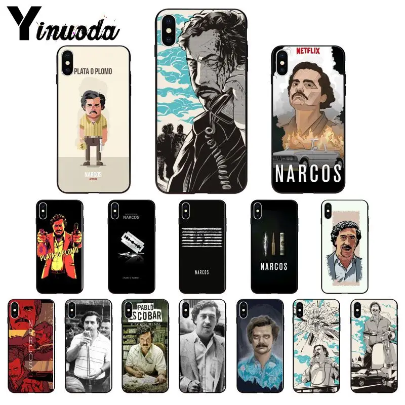 Yinuoda Narcos ТВ серия Pablo escobar Новинка новое поступление черный чехол для мобильного
