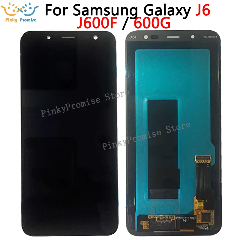 Для Samsung galaxy J6 J600F ЖК дисплей сенсорный экран дигитайзер для samsung в сборе запасные