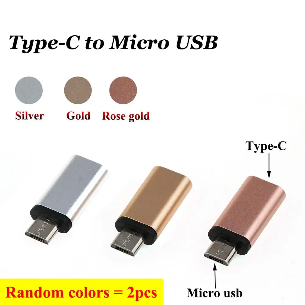 Адаптер YuXi 2 шт./лот Type C штекер на Micro USB/для iphone /USB 3 0 гнездо USB OTG адаптер Поддержка