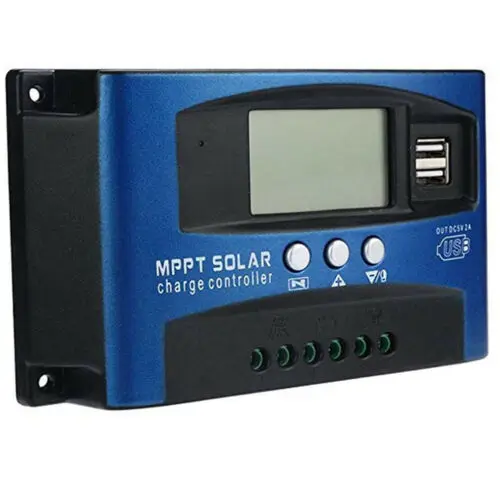 100A регулятор MPPT солнечной панели Контроллер заряда 12V/24V Авто отслеживания фокуса