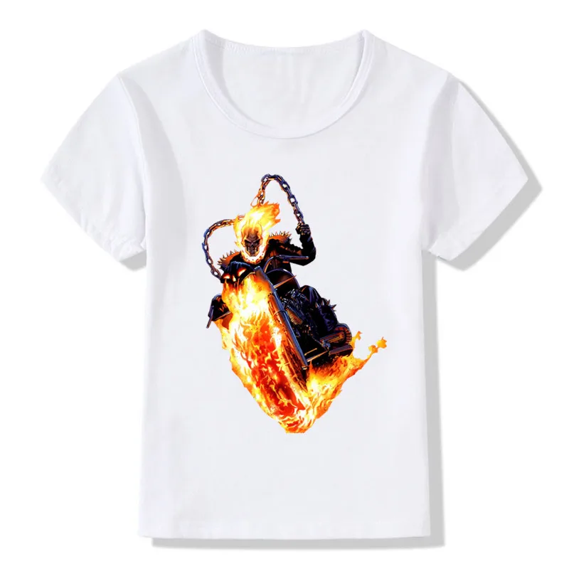 Детская футболка с рисунком из фильма Призрак райдер летняя повседневная для