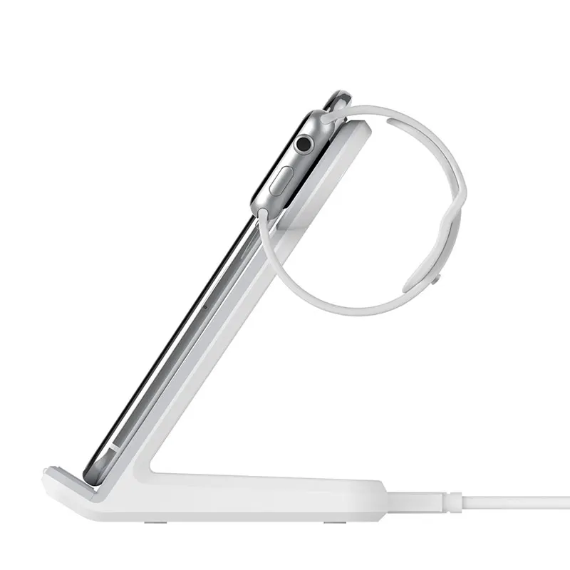 Portefeuille Qi беспроводной Быстрый Держатель зарядного устройства подставка для Apple
