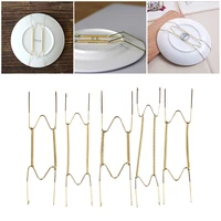 8 to 16 plate hanger wall display plates hanger invisible hook w type dish spring holder home decor plate display wholesale