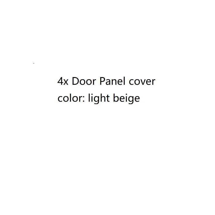4x Door Panel cover 4 шт./компл. двери автомобиля подлокотник Панель из микрофибры Защитная крышка внутренняя отделка для VW Golf 6 2010 2011 2012 2013 - Название цвета: 4x Door Panel cover