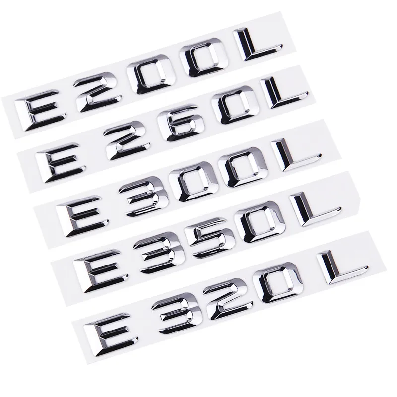 3D ABS для Mercedes Benz W124 W211 W212 W213 E Class E220L E230 E240 E250 E260 E300 E320 эмблема задний багажник