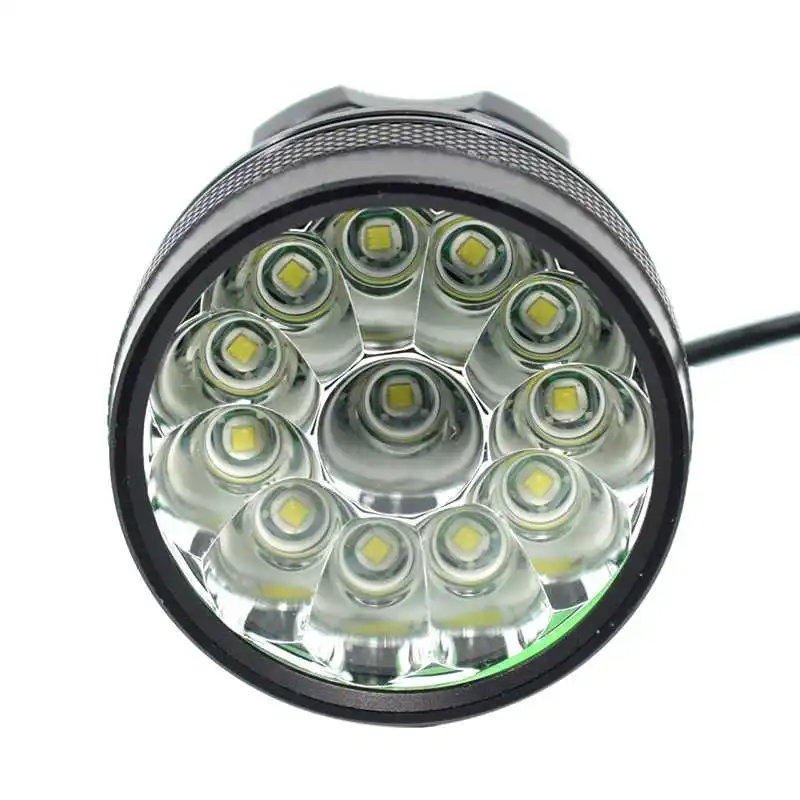 Ультра пожарной 15000LM 12x XML T6 светодиодный велосипедный спорт вспышка светильник
