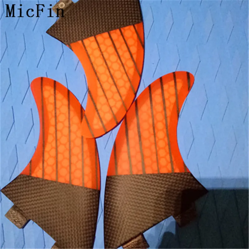 Micfin красные сотовые ребра стеклопластиковые плавники для серфинговой доски