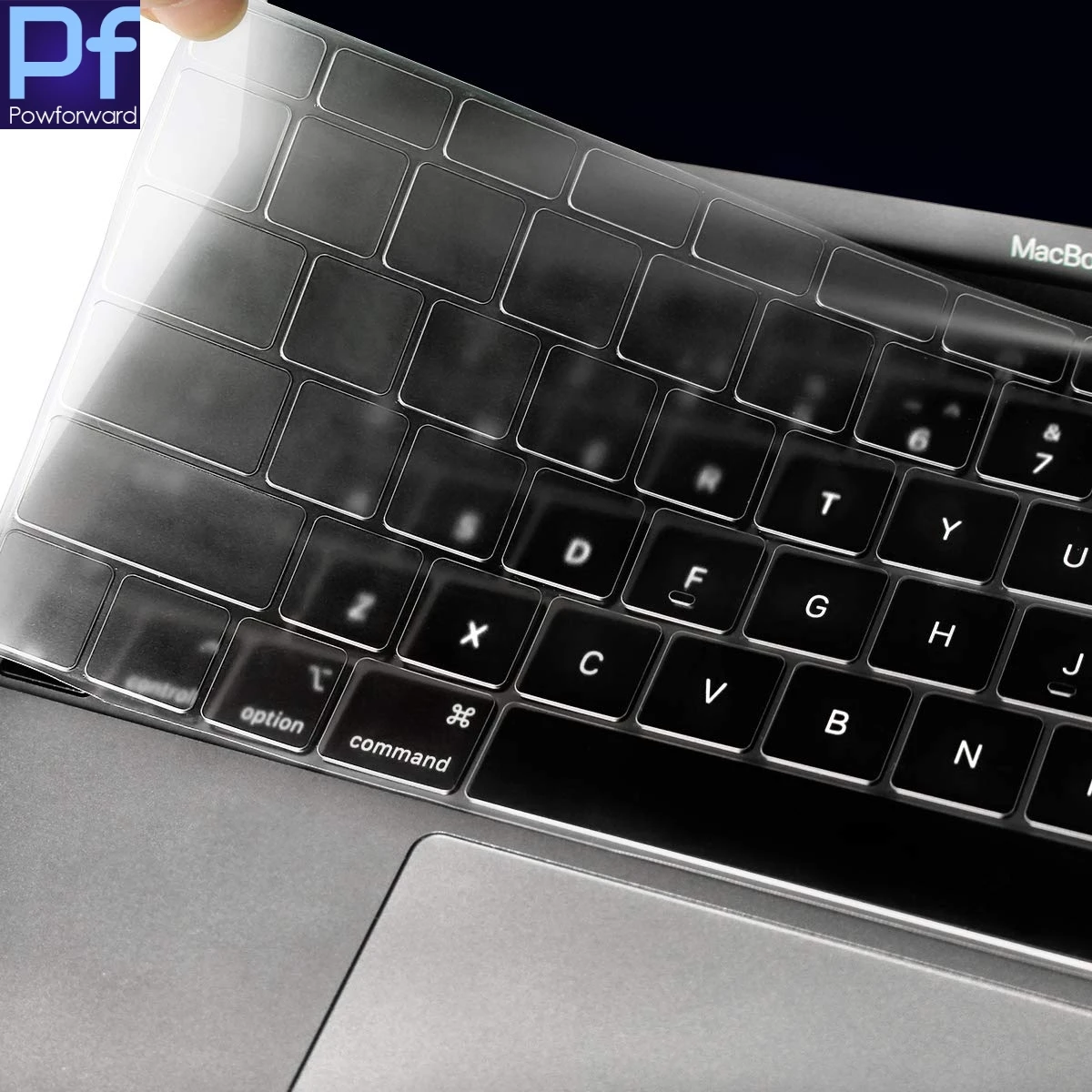 EU/UK Keyboard Cover TPU Keyboard Protector Skin for New MacBook Air 13" 13.3-Inch Touch ID A1932, Release Dust Cover