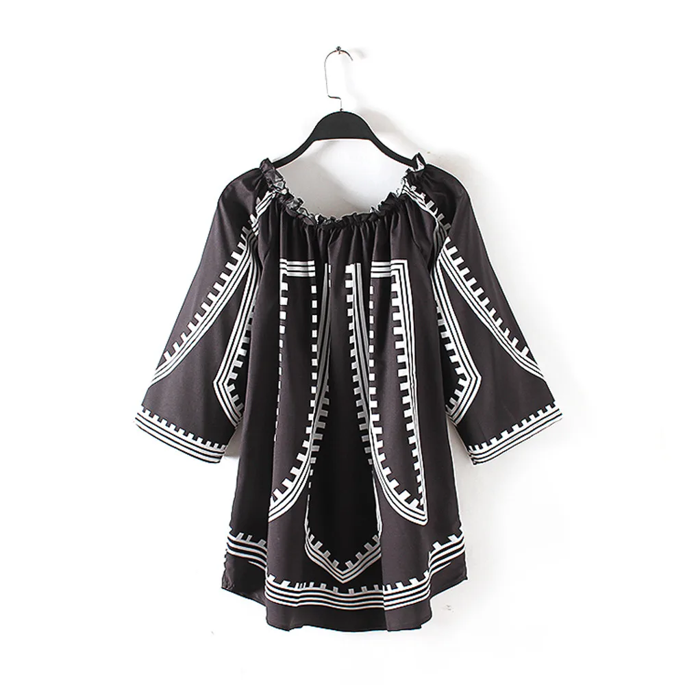 2018 сексуальная Slash шеи оборками Для женщин Футболки с открытыми плечами пляж