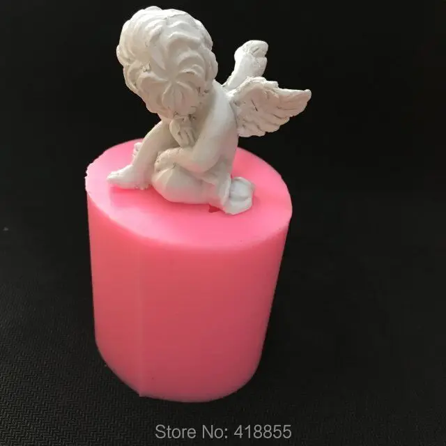 Силиконовая 3d форма для мыла в виде Купидона ангела свечи формы ручной работы