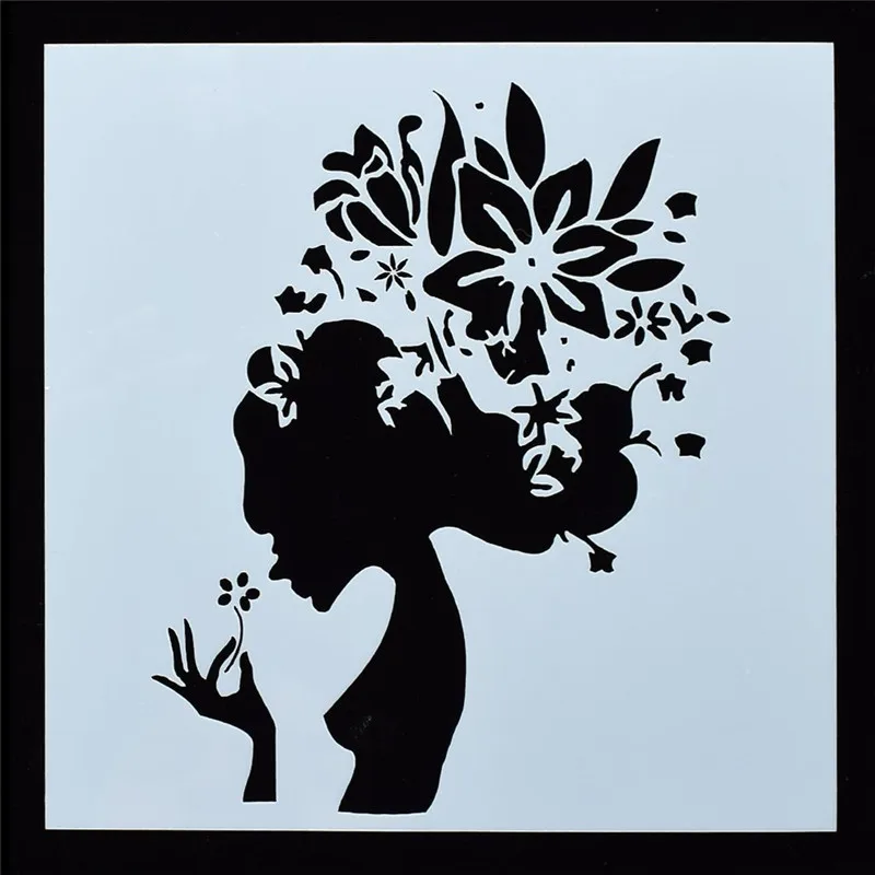 

Высококачественные Пластиковые Красивые трафареты в форме девушки DIY Аэрограф Декор Скрапбукинг альбом ремесла Бесплатная доставка