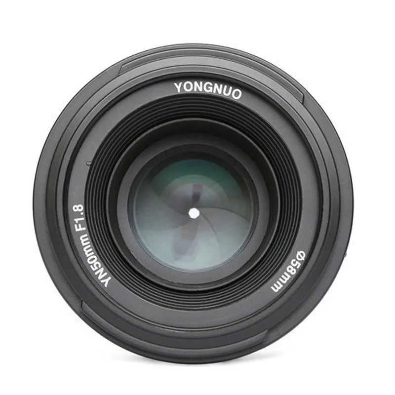 YONGNUO YN50mm F1.8 MF AF объектив YN50 диафрагма Автофокус для NIKON D7500 D7200 D5600 D5200 D750 D500 D5 D610 D90 DSLR