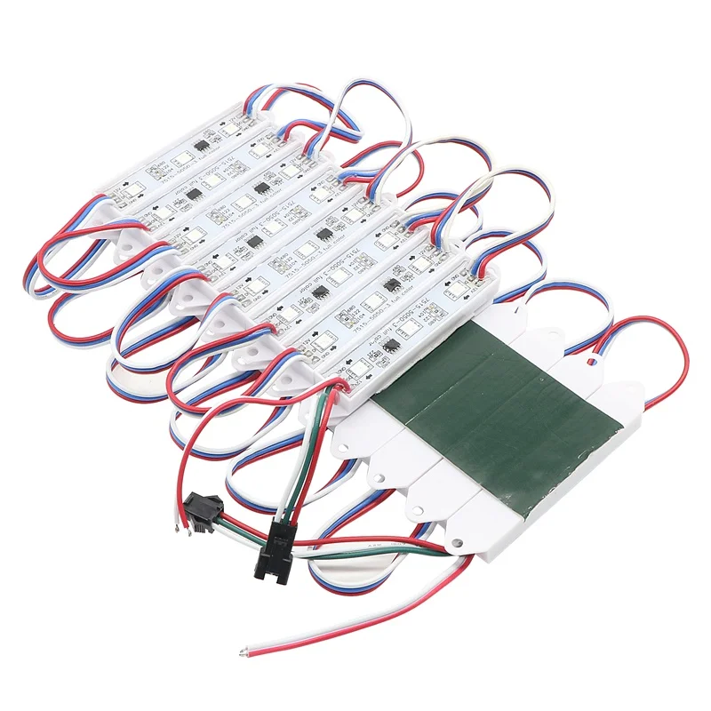 SZYOUMY 2811 IC 5050 RGB SMD СВЕТОДИОДНЫЙ пиксельный цифровой модуль DMX 3 светодиода DC 12 В LED