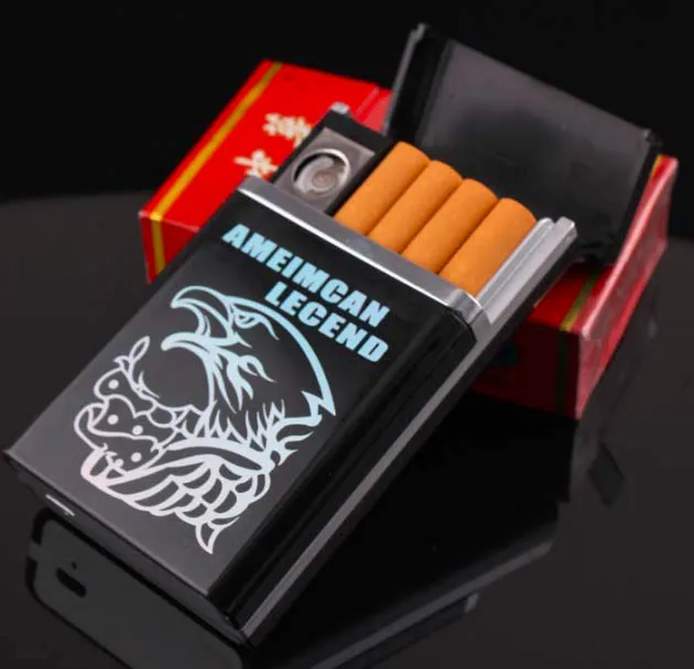 

Lighter cigarette case for 8 cigarettes pack cigarette case Lighter