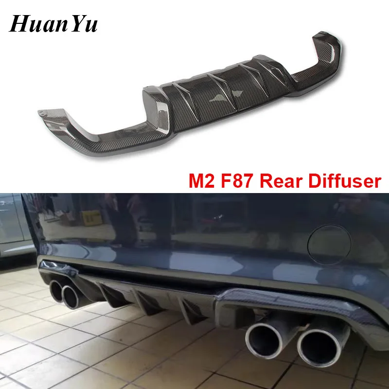 

M2C F87 Carbon Fiber MP Front Lip Diffuser for BMW 2 Series Bumper Lips Splitter 2016 2017 2018 + Car Styling Auto Parts M2