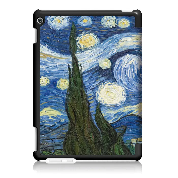 Полиуретановый чехол-подставка для huawei Mediapad M3 Youth Lite 10 BAH-W09 BAH-AL00 10," Tablet+ 2 шт Защитная пленка для экрана