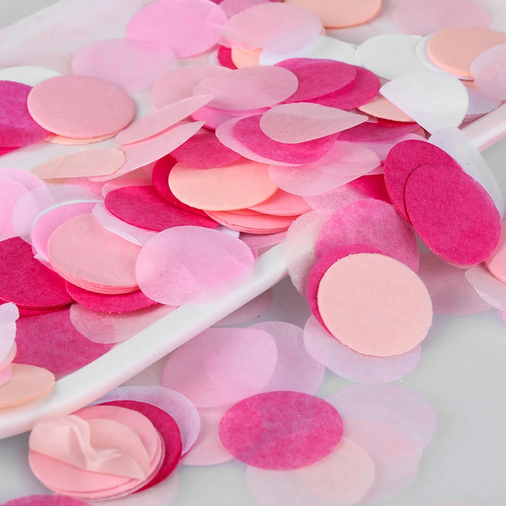 

10g/Bag Mixed Colors Confetti Tissue Paper Round Heart Dots Party Decorations Filling Balloons Home Decor DIY Accessories
