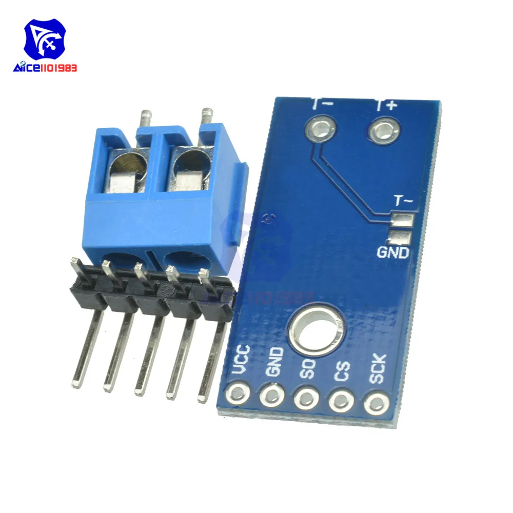Модуль датчика термопары diymore MAX31855K макетная плата с датчиком температуры Diy