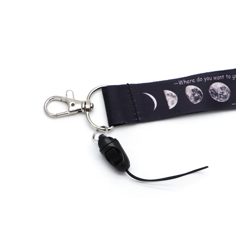Eclipse Moon Phase Lanyard ID Holder космическая подвеска в виде космонавта и планеты НЛО Lanyards держатель значка для мобильного телефона висячий канат Lariat брелок S26