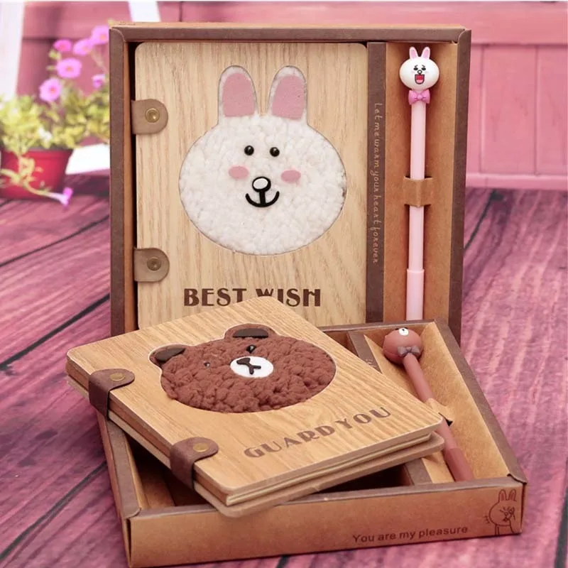 Прямая покупка новая странная книга Zakka маленькая ткань медведь белый кролик