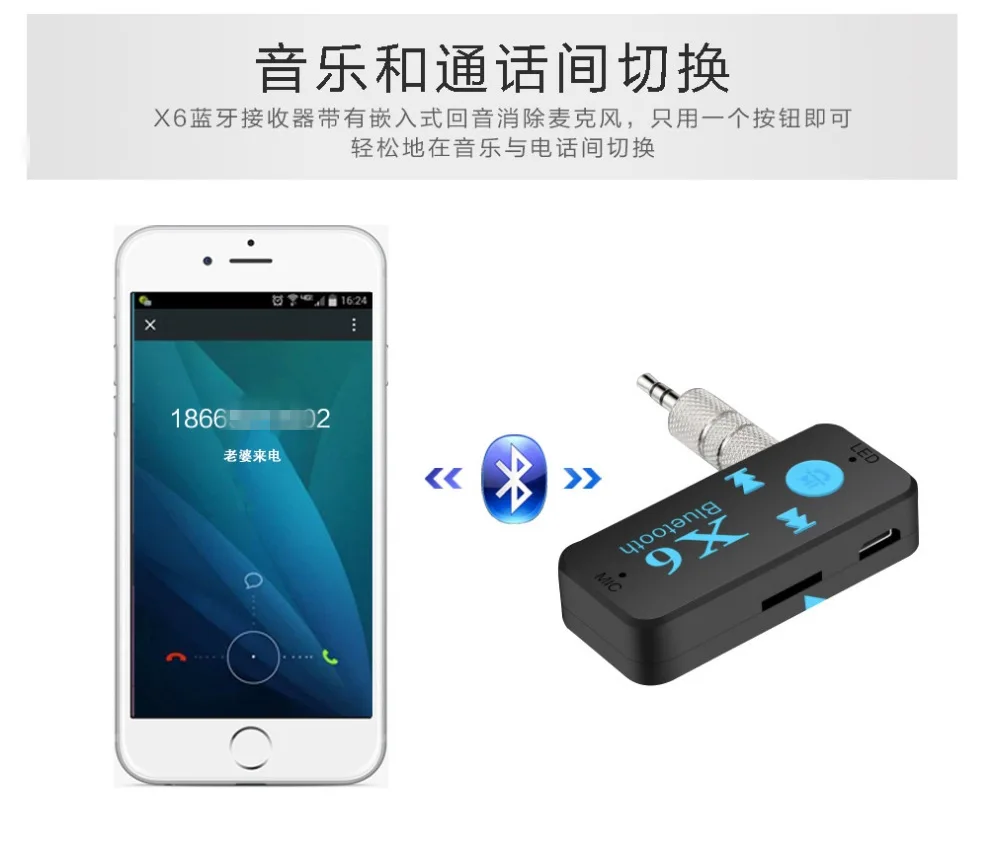 Беспроводной Bluetooth 4,0 адаптер 3 в 1 bluetooth-приемник USB 3,5 мм аудио разъем TF mp3 кардридер микрофон поддержка вызова автомобильный динамик