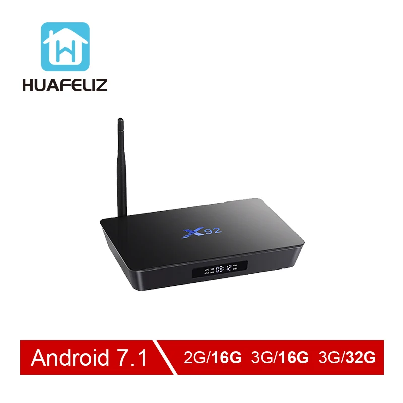 X92 tv box Amlogic S912 Smart для Android 7 1 4 K WI FI Media Player Восьмиядерный HDMI 2 0 3g 32G BT телеприставки и