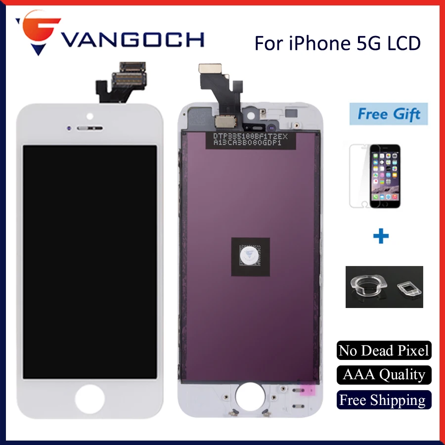 Tianma AAA качественный ЖК-дисплей для iPhone 5 5S 5C с сенсорным экраном Замена в сборе