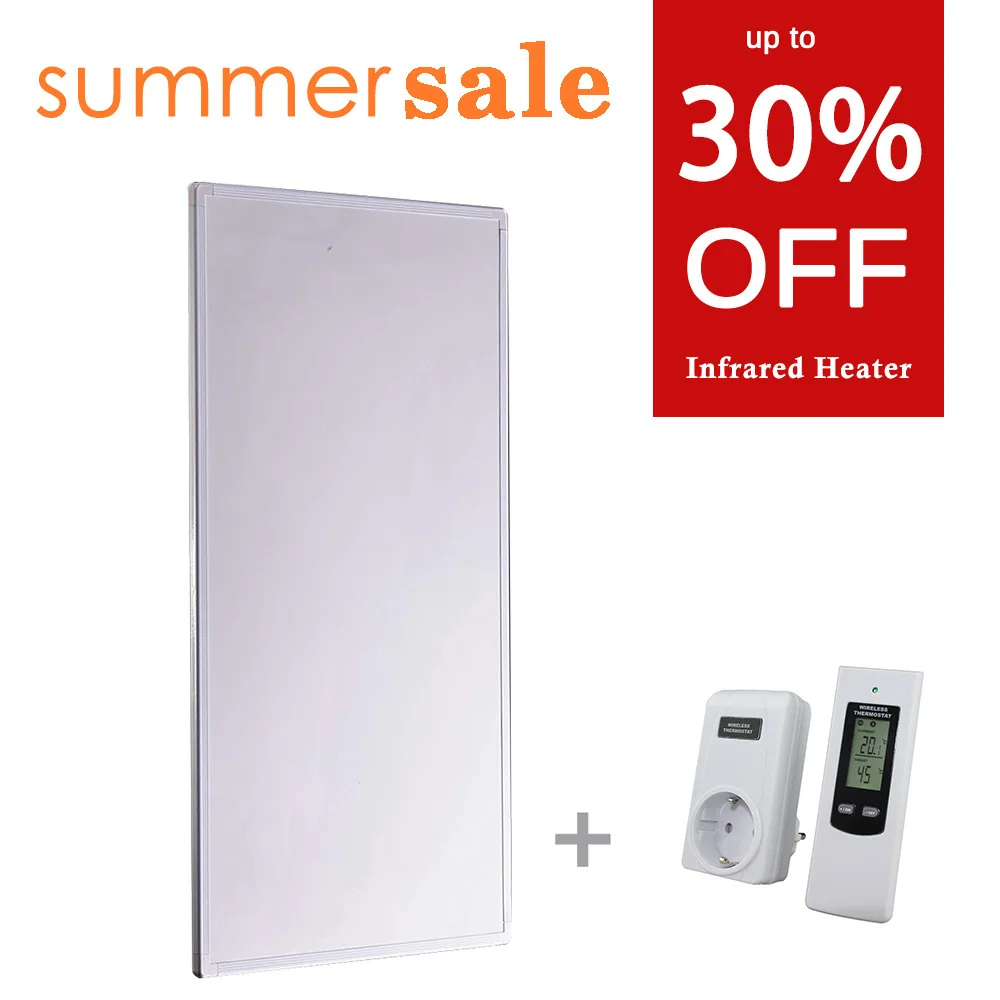 

600W Infrared Panel Heater with Thermostat Energy Saving Summer Sale