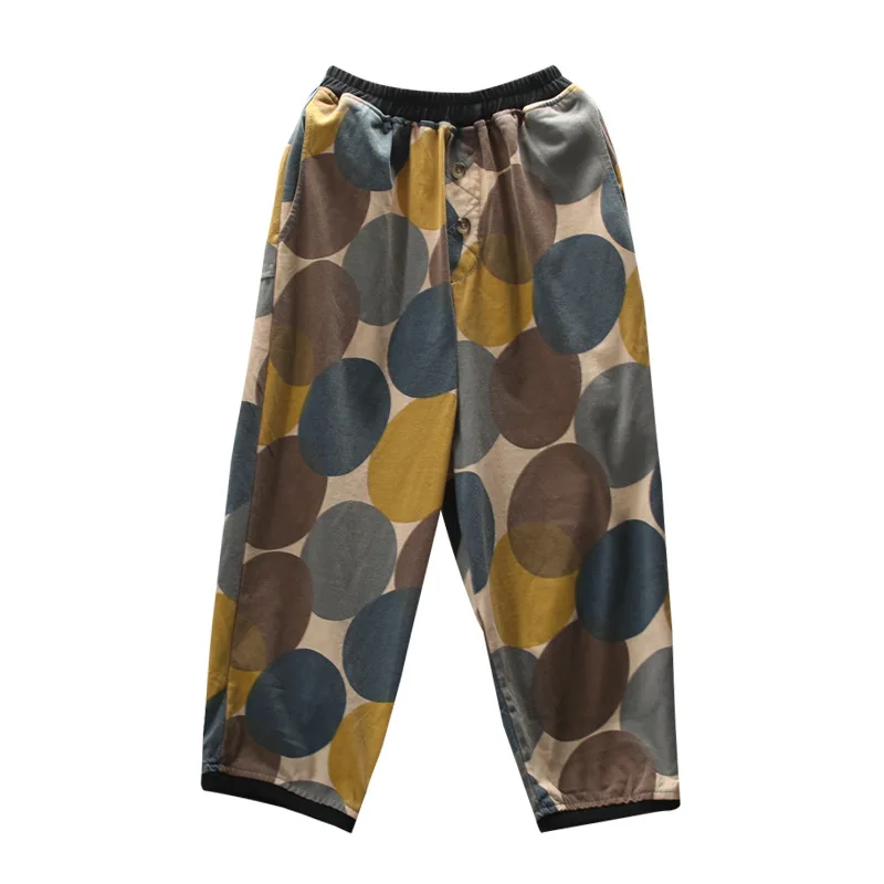 Весенне-летние брюки ретро женские тонкие с эластичной резинкой на талии новые