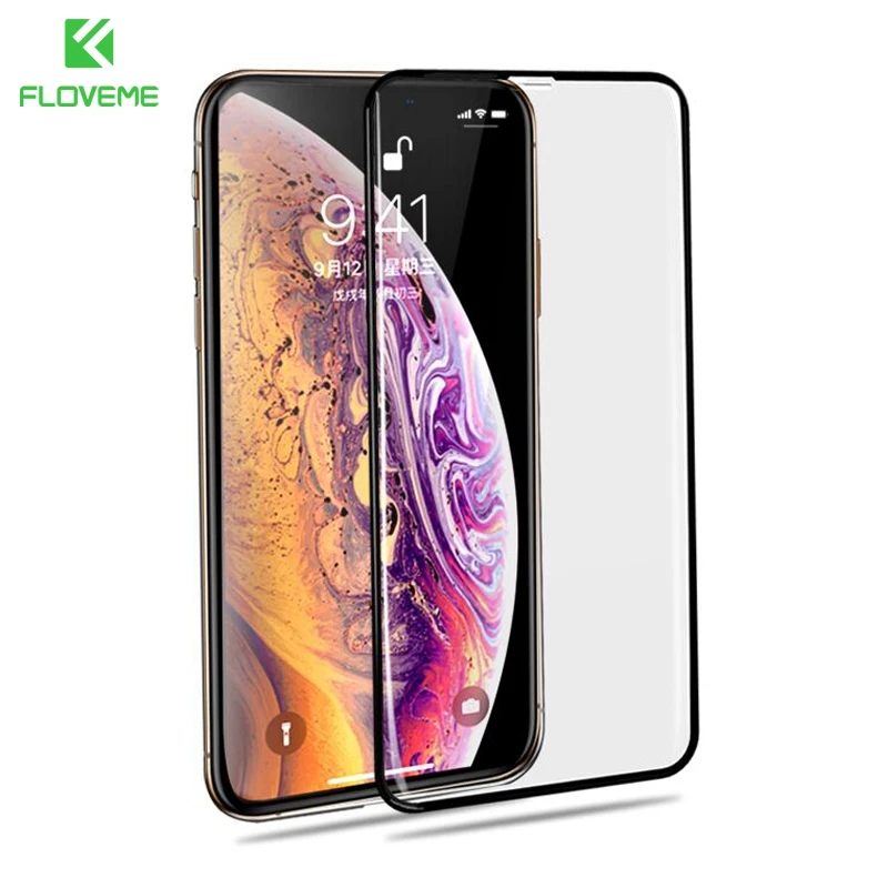 1 Pack FLOVEME 3D полное покрытие закаленное стекло для iPhone XS Max XR защита экрана 9H защитное стекло пленка для iPhone X XS XR Новинка - Цвет: 1 Pack