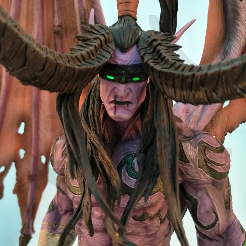 Comic Club wow Illidan 60 см Высота gk Статуэтка из ПВХ содержит светодиодный светильник