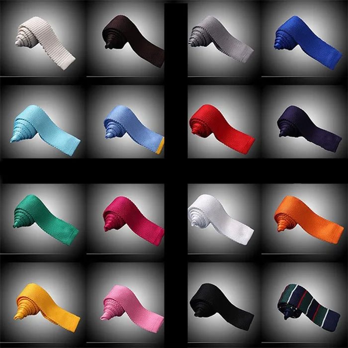 Мужские галстуки 16 цветов модные вязаные Новое поступление фирменный дизайн