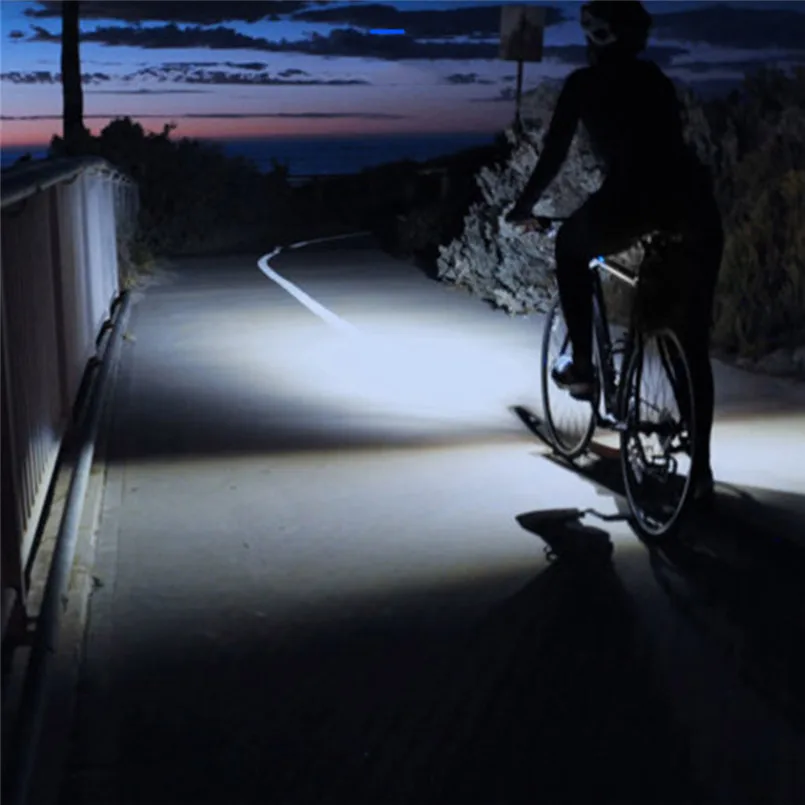 USB Перезаряжаемый велосипедный фонарь светодиодный для велосипеда передняя фара