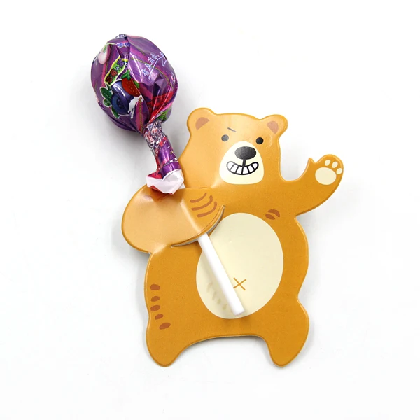 Bear 50 шт./лот креативные милые животные конфеты леденцы украшения карты для Свадьбы Дети День рождения конфеты подарок аксессуары поставки - Цвет: Bear
