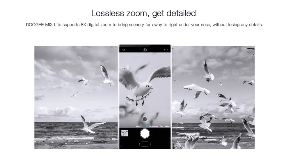 Смартфон DOOGEE MIX Lite с двойной камерой 5,2 ''MTK6737 четырехъядерный процессор 2 ГБ+ 16 ГБ Android 7,0 3080 мАч мобильный телефон с отпечатком пальца