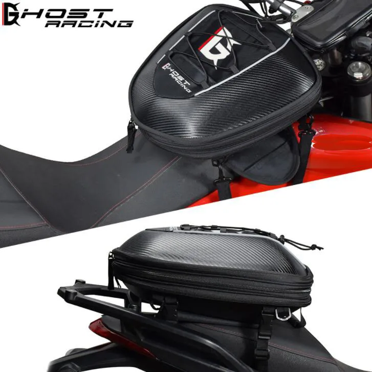 GHOST RACING Водонепроницаемая мотоциклетная задняя Сумка многофункциональная