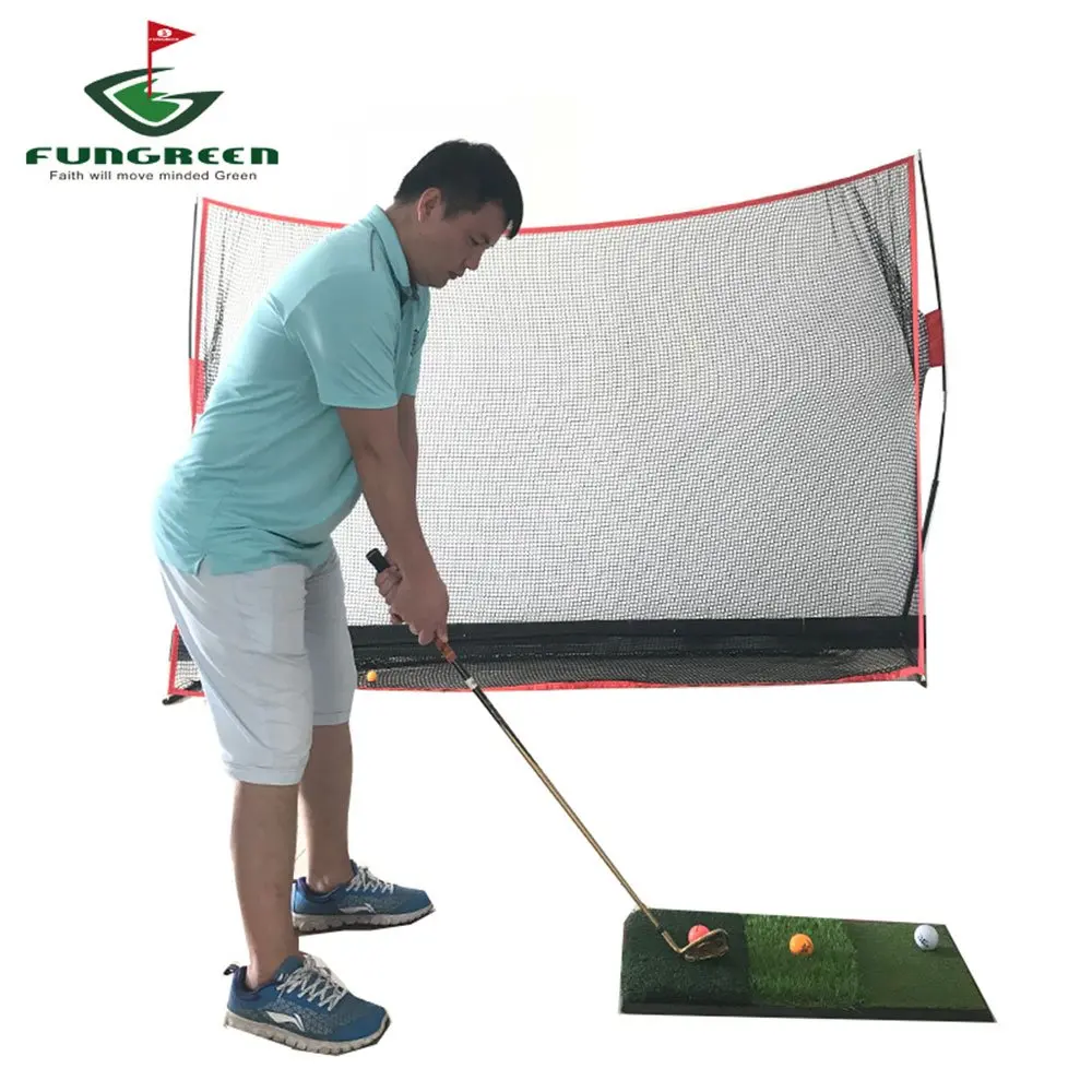 FUNGREEN Golf Hitting Net Indoor & Outdoor Golf Swing Net Golf Net 10x7ft Swing Training Aids Practice Driving Golfing at Home