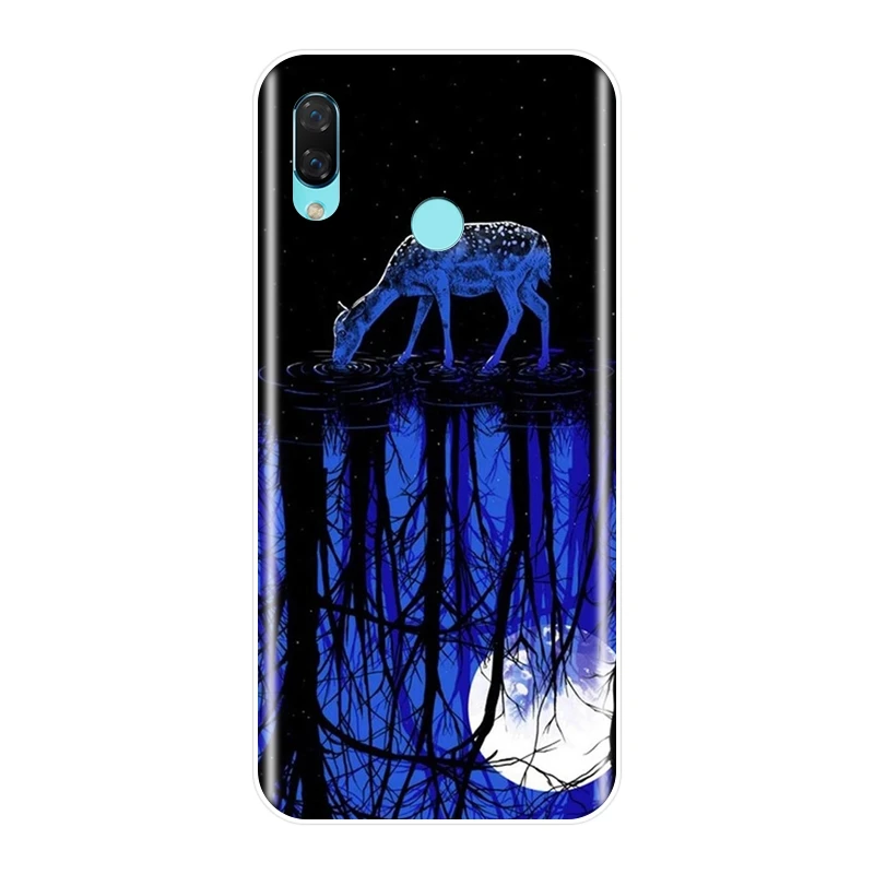 Phone Case For Huawei Nova 3 3I 3E 2i 2 Lite Plus Funny Cat Deer Art Silicone Soft Back Cover Smart 2017 | Мобильные телефоны и