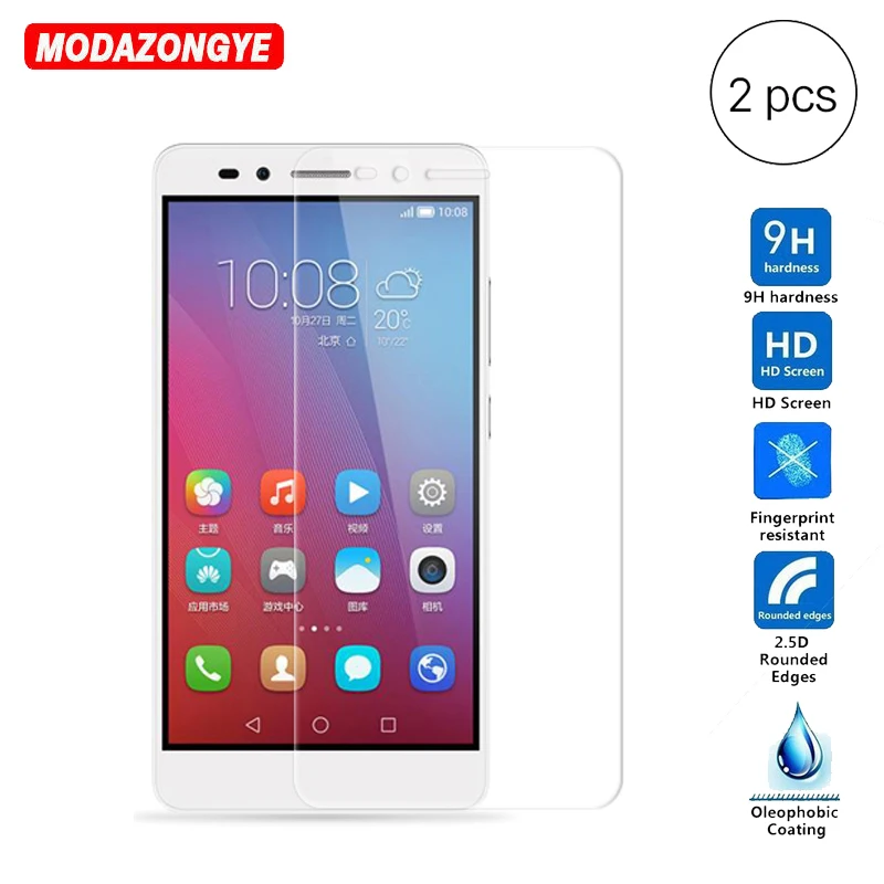 Закаленное стекло для Huawei Honor 5X 2 шт. защитная пленка экрана Kiw-L24 Kiw L24 L21 | Мобильные