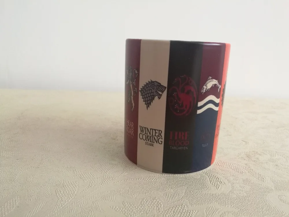 Игра престолов кружки дом Старк Дейенерис Таргариен тепло изменение цвета Песнь