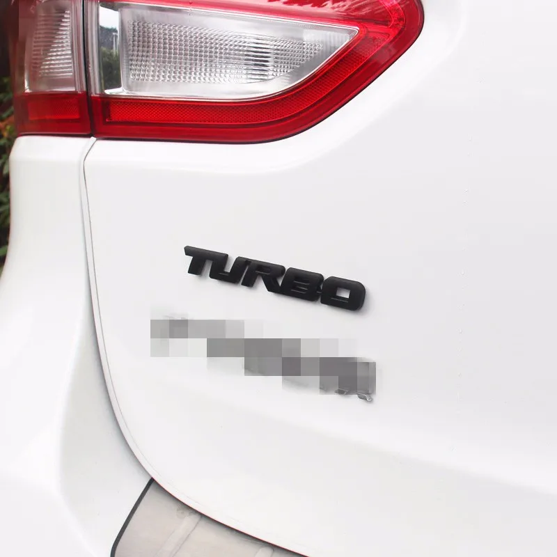 3d логотип TURBO металлическое автомобильное переднее крыло декоративная наклейка